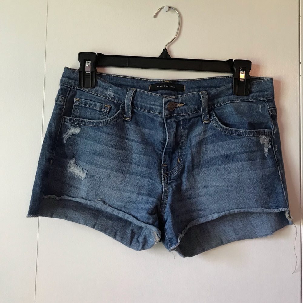 Flying Monkey Denim Shorts